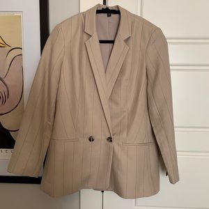 Express Blazer Double Breasted Boyfriend Fit